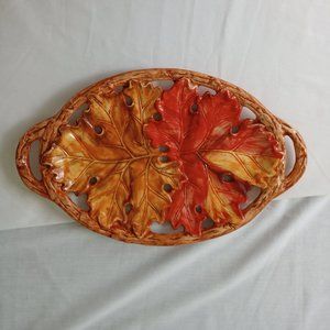 Ceramic Fall Decorative Platter